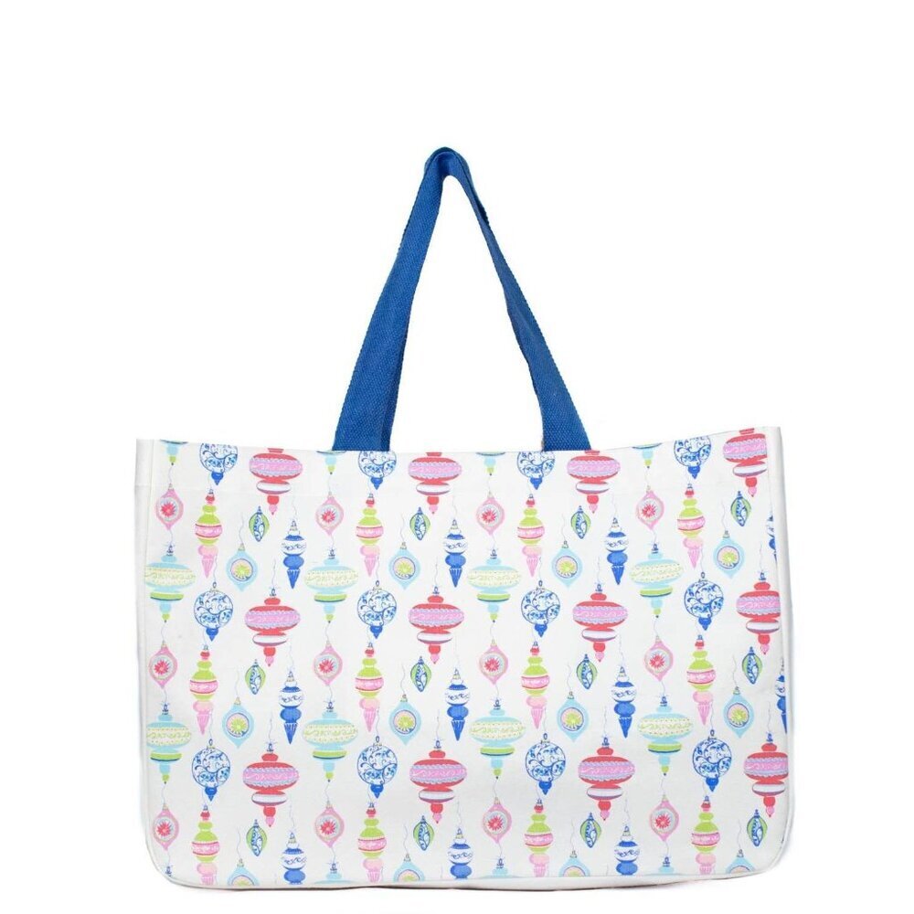 Whimsical Wonders Tote White/Multi 19.5x13.5x7